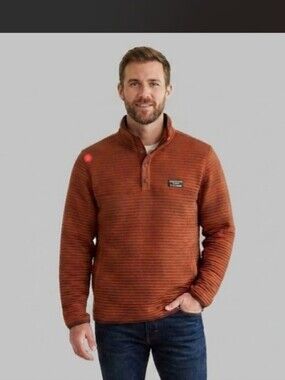 L.L. Bean Men’s Zip-Up Sweater in Rust